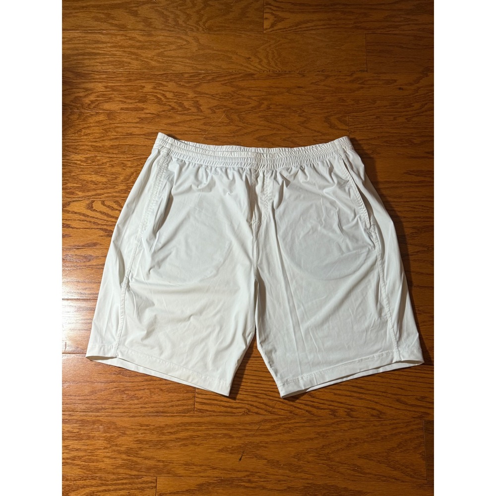 Redvanly Byron Short 7" Elastic Waist With Drawstring Color Bright White Size XL